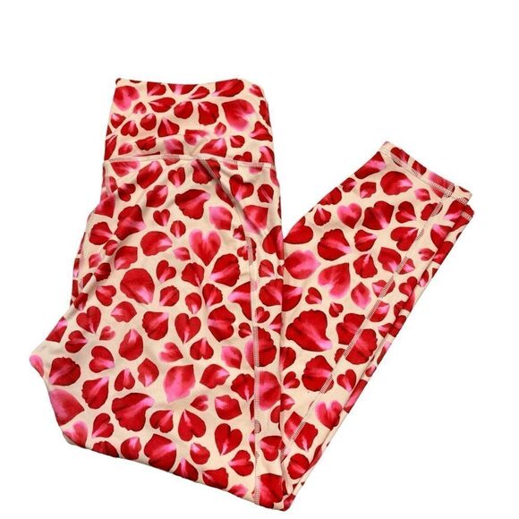 Fabletics Define PowerHold® High-Waisted 7/8 Legging Rose Petal Print Size XL - Picture 6 of 12